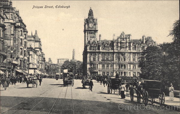 Princes Street Edinburgh Scotland