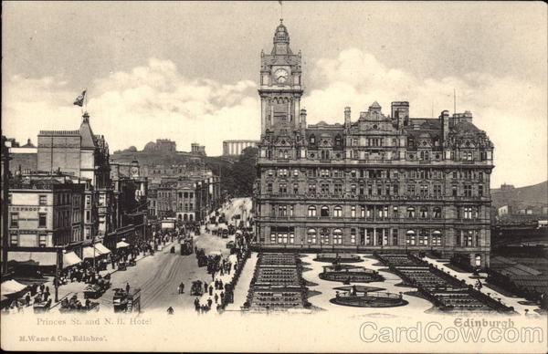 Princes Street and N.B. Hotel Edinburgh Scotland