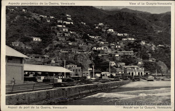 View of Town La Guayra Venezuela South America