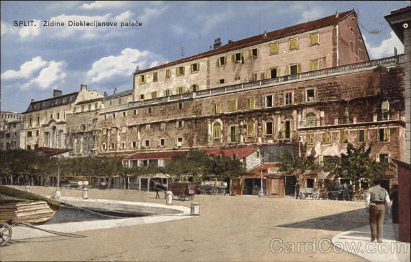 Zidine Dioklecijanove Palace Split Croatia Eastern Europe