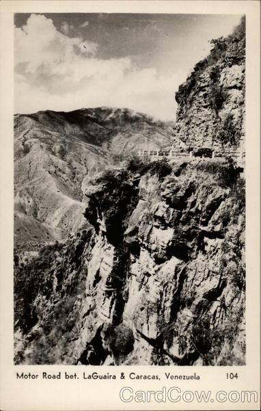 Motor Road between LaGauira and Caracas Venezuela South America