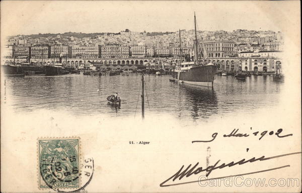 View of Algiers from the Harbor Algeria Africa