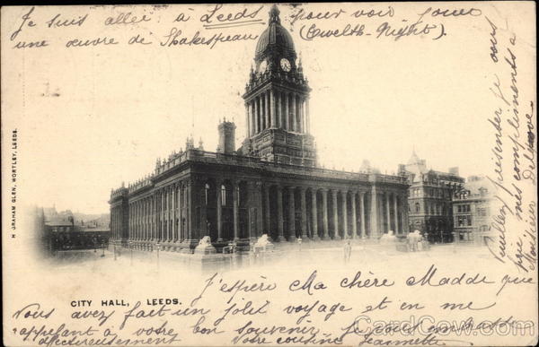 City Hall Leeds England Yorkshire