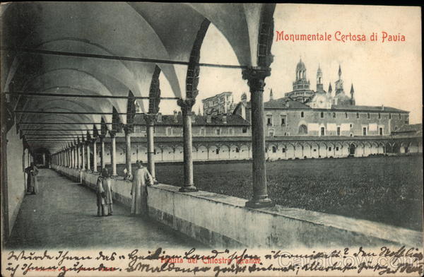 Monumentale Certosa di Pavia - Grand Cloister Milan Italy