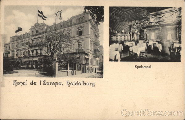 Hotel de l'Europe and Speisessal Heidelberg Germany