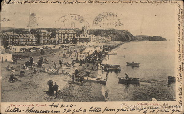 Teignmouth Beach, with Seaside Activities United Kingdom
