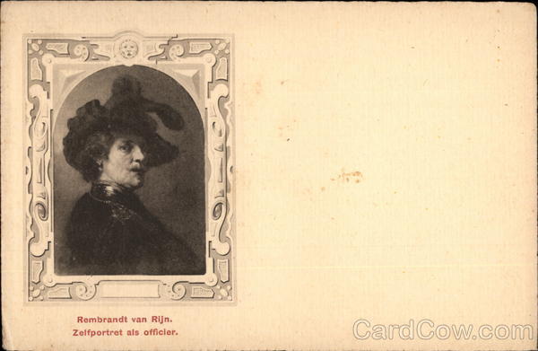 Rembrandt van Rijn - Zelfportret als officier Art