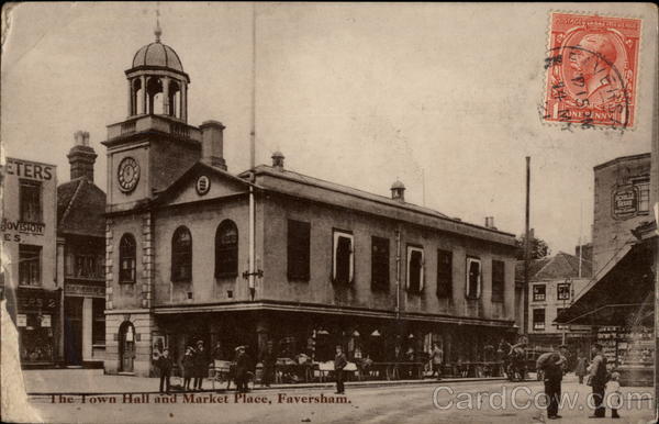 The Town Hall and Market Place Faversham England Kent
