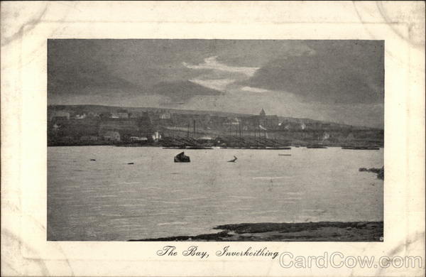 View of Bay and Village Inverkeithing FIFE Scotland