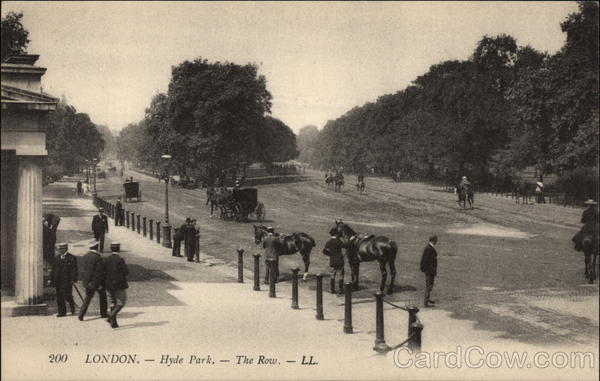The Row at Hyde Park in London United Kingdom