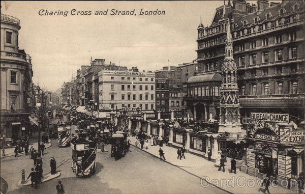 Charing Cross and Strand in London United Kingdom