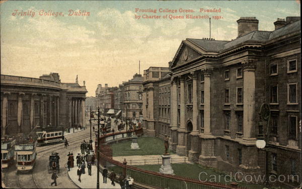 Fronting College Green, Trinity College, Dublin Ireland