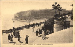 Terrasses du Casino et Rocher de Monaco Postcard