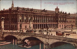 Board of Trade and Friedericks Bridge in Berlin Postcard
