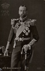 H.M. King George V Postcard