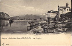 Baveno and Isola Superiore Seen from Isola Bella on Lago Maggiore Postcard