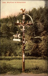 Weg-Kreuz Postcard