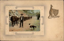 Bullocky Bill and his Dog Postcard