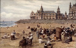 La Plage et Le Kursaal Postcard