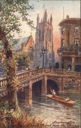 The Parish Church from the Bridge at Leamington Postcard