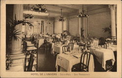 Son Restaurant Hotel De L'Univers Saint-Malo, France Postcard Postcard