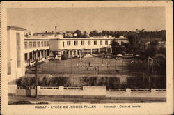 Lycee de Jeunes Filles in Rabat Postcard