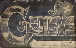 Various Views of City Postcard