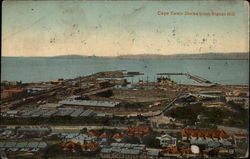 Cape Town Docks from Signal Hill Postcard