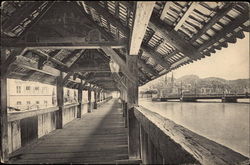 Inneres der Kaellbrucks mit Qual Luzern, Switzerland Postcard Postcard