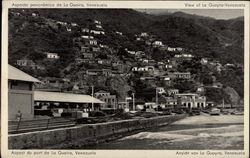 View of Town La Guayra, Venezuela South America Postcard Postcard