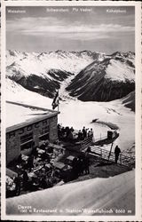 View of Alpine Peaks from Davos Switzerland Postcard Postcard