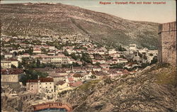 View of Ragusa, With Hotel Imperial Italy Postcard Postcard