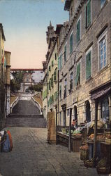 Stairs of the Jesuit Church Dubrovnik, Croatia Eastern Europe Postcard Postcard