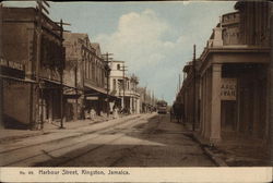 Harbour Street Kingston, Jamaica Postcard Postcard