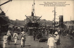 Embarquement de Charbon Fort-de-France, Martinique Caribbean Islands Postcard Postcard