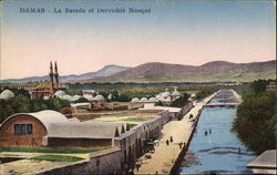 La Barada et Dervishie Mosque Postcard
