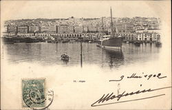 View of Algiers from the Harbor Postcard