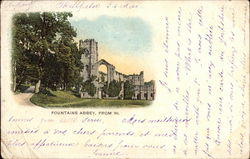 Fountains Abbey, form West Postcard