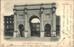 Hyde Park and The Marble Arch Postcard