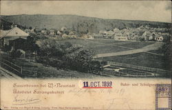 View of Sauerbrunn near Wiener Neustadt Bad Sauerbrunn, Austria Postcard Postcard