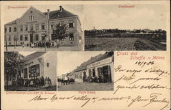 Gruss aus Schaffa in Mahren Postcard