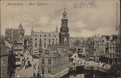 Munt Gebouw Postcard