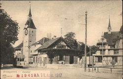 The Train Station at Bremgarten Postcard