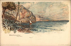 View of Cap Roux near Beaulieu Postcard