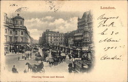 Charing Cross and Strand Postcard