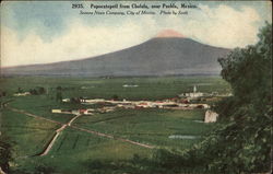 Popocatepetl from Cholula Postcard