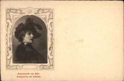 Rembrandt van Rijn - Zelfportret als officier Postcard