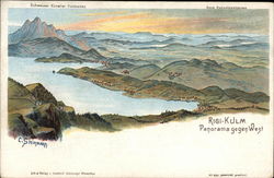 Panoramic View of Mt. Rigi from the West Postcard