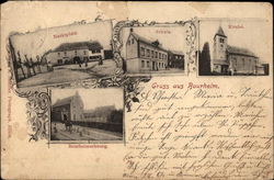 Greetings from Bourheim, With Views of the Town Postcard