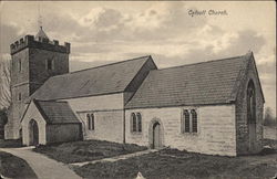 Catcott Church in Rural Setting Postcard